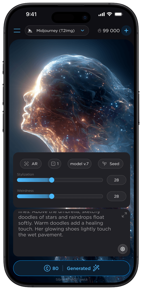 Sibrik AI app on phone