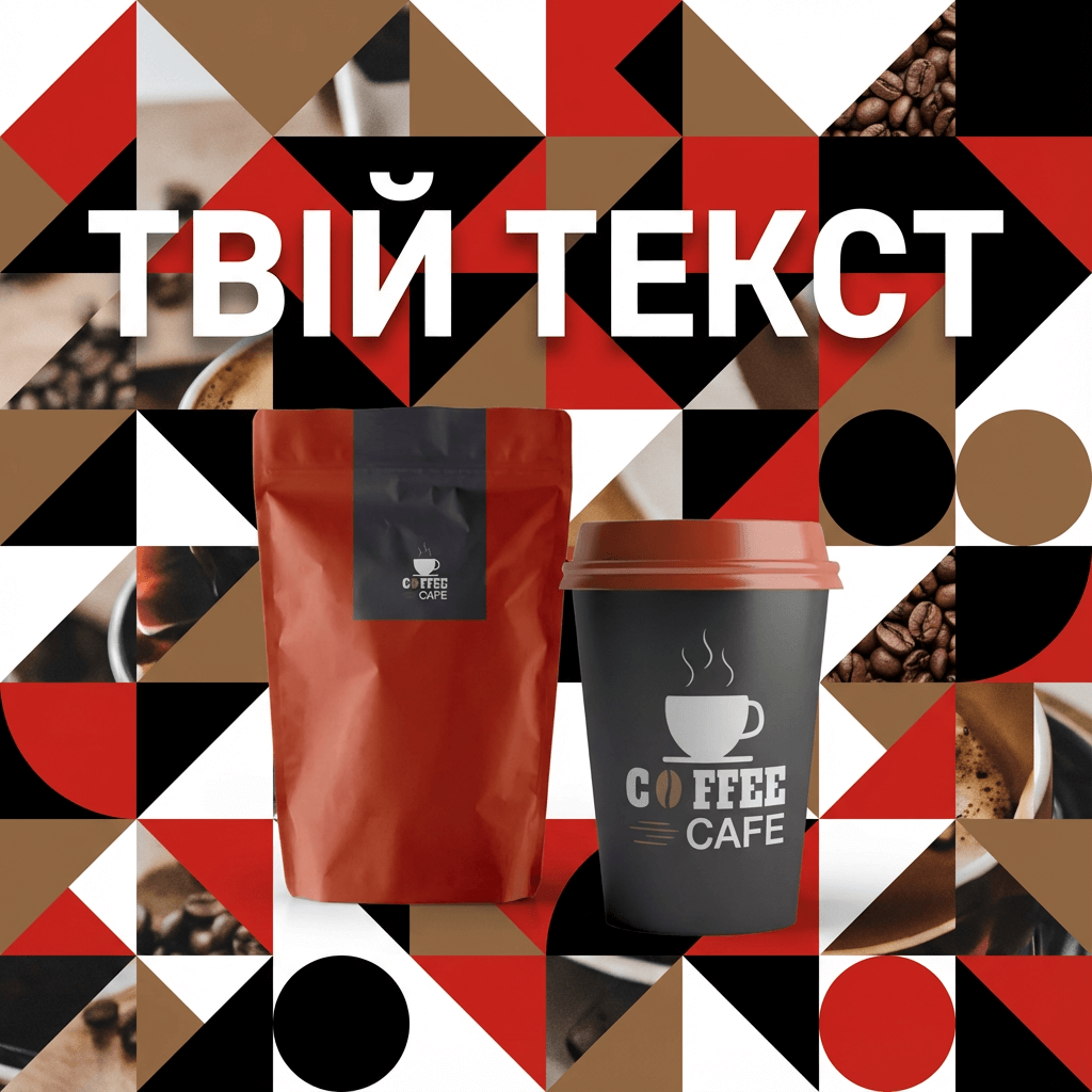 Геометричні фігури + фрагментовані фото